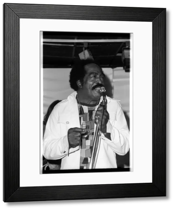 Framed Print : Jimmy Witherspoon, Ronnie Scotts, Soho, London, 1973. Artist: Denis Williams Framed Print : Jimmy Witherspoon, Ronnie Scotts, Soho, London, 1973. Artist: Denis Williams