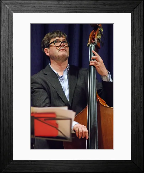 Framed Print : Andy Cleyndert, Watermill Jazz Club, Dorking, Surrey, 2015. Artist: Brian O Connor Framed Print : Andy Cleyndert, Watermill Jazz Club, Dorking, Surrey, 2015. Artist: Brian O Connor