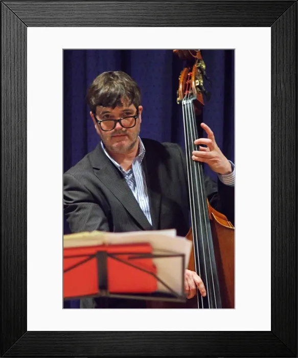 Framed Print : Andy Cleyndert, Watermill Jazz Club, Dorking, Surrey, 2015. Artist: Brian O Connor Framed Print : Andy Cleyndert, Watermill Jazz Club, Dorking, Surrey, 2015. Artist: Brian O Connor