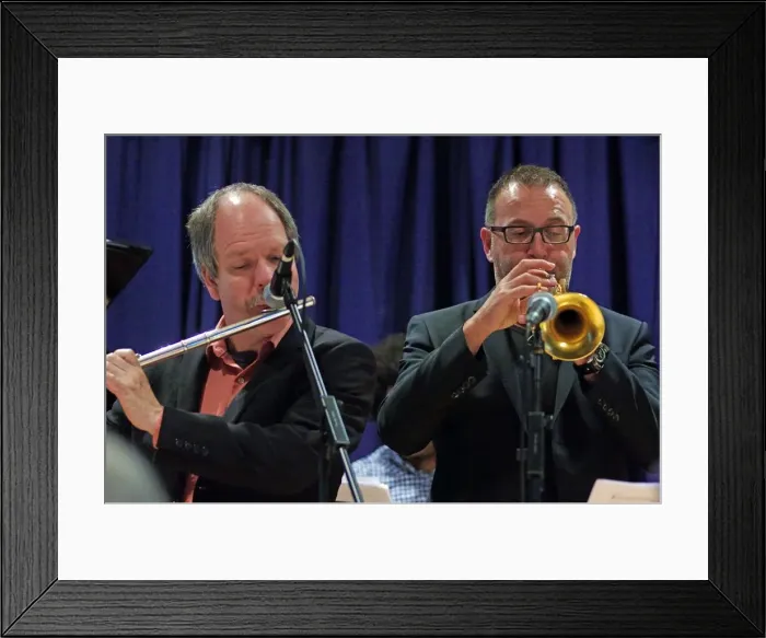 Framed Print : Bart Platteau and E Hammes, Watermill Jazz Club, Dorking, Surrey, 2015. Artist: Brian O Connor Framed Print : Bart Platteau and E Hammes, Watermill Jazz Club, Dorking, Surrey, 2015. Artist: Brian O Connor
