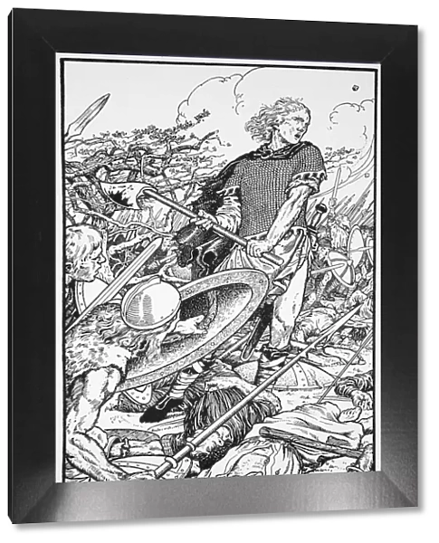 Alfred the Great at the Battle of Ashdown, 871 (1913). Artist: Morris Meredith Williams