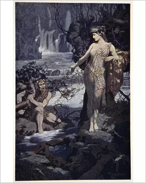 The Temptation of Ea-Bani, 1915. Artist: Ernest Wellcousins