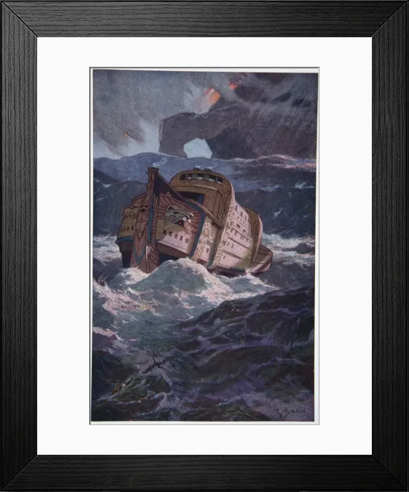 Framed Print : The Babylonian Deluge, 1915. Artist: Ernest Wellcousins Framed Print : The Babylonian Deluge, 1915. Artist: Ernest Wellcousins