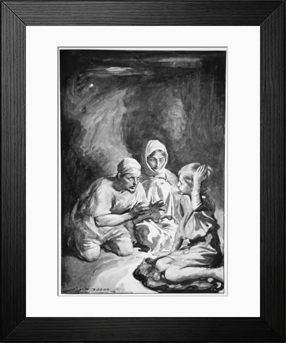 Framed Print : Havelock sat up surprised, 1910. Artist: John Henry Frederick Bacon