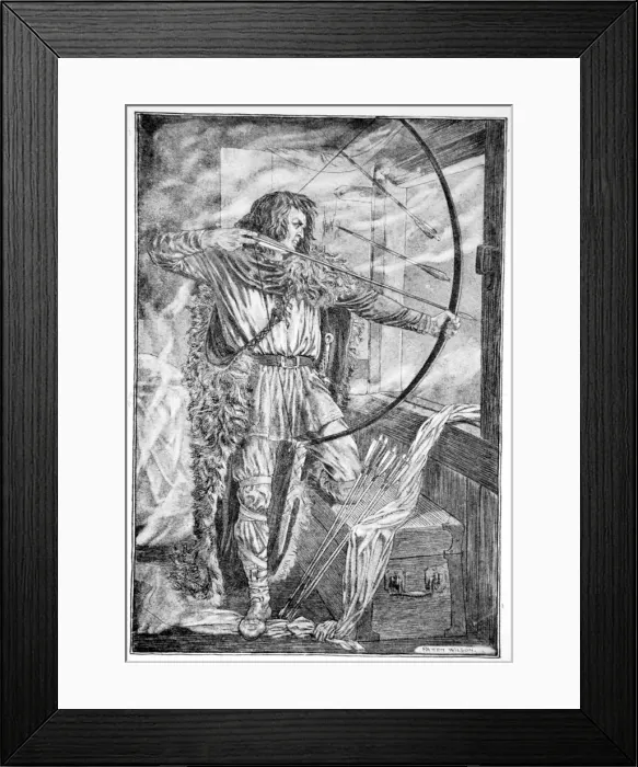 Framed Print : William continued his wonderful archery, 1910 Framed Print : William continued his wonderful archery, 1910