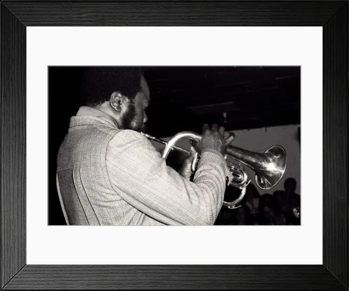 Framed Print : Thad Jones, Ronnie Scotts, Soho, London, 1973. Artist: Brian O Connor Framed Print : Thad Jones, Ronnie Scotts, Soho, London, 1973. Artist: Brian O Connor