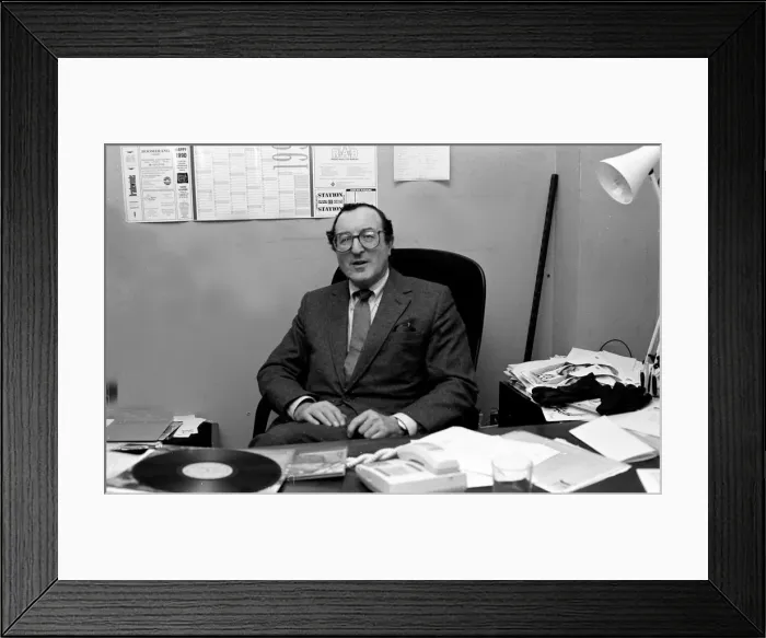Framed Print : Dave Lee, Jazz FM, Marble Arch, London, Feb 1990. Artist: Brian O Connor Framed Print : Dave Lee, Jazz FM, Marble Arch, London, Feb 1990. Artist: Brian O Connor