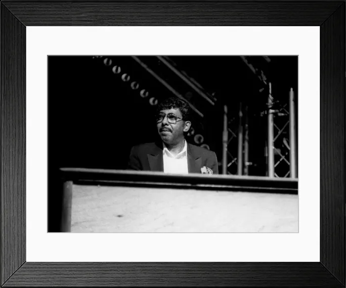 Framed Print : Jimmy McGriff, Top Rank Suite, Brighton, May 1989. Artist: Brian O Connor Framed Print : Jimmy McGriff, Top Rank Suite, Brighton, May 1989. Artist: Brian O Connor