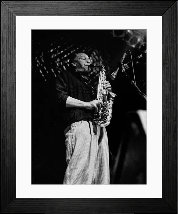 Framed Print : Frank Morgan, Subterranean Club, Labroke Grove, London, Oct 1990. Artist: Brian O Connor Framed Print : Frank Morgan, Subterranean Club, Labroke Grove, London, Oct 1990. Artist: Brian O Connor