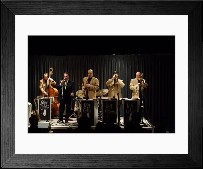 Framed Print : Ray Gelato, George Hogg, Andy Rogers and Olly Wilby, Watermill Jazz Club, Dorking, Surrey, Jan 2016 Framed Print : Ray Gelato, George Hogg, Andy Rogers and Olly Wilby, Watermill Jazz Club, Dorking, Surrey, Jan 2016