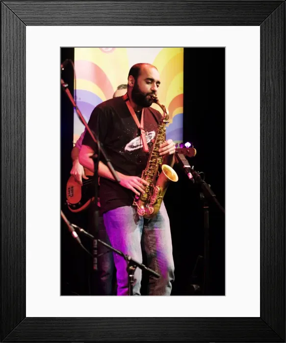 Framed Print : Chris Williams, Ropetackle Arts Centre, Shoreham, West Sussex, Jan 2016. Artist: Brian O Connor Framed Print : Chris Williams, Ropetackle Arts Centre, Shoreham, West Sussex, Jan 2016. Artist: Brian O Connor