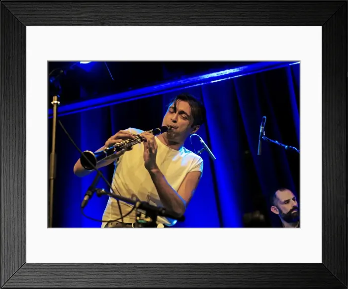 Framed Print : Arun Ghosh, Ropetackle Arts Centre, Shoreham, West Sussex, Jan 2016. Artist: Brian O Connor Framed Print : Arun Ghosh, Ropetackle Arts Centre, Shoreham, West Sussex, Jan 2016. Artist: Brian O Connor