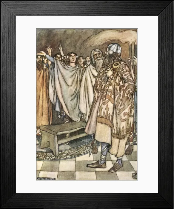 Framed Print : A mighty shout of exultation arose from the Ulstermen, c1910. Artist: Stephen Reid Framed Print : A mighty shout of exultation arose from the Ulstermen, c1910. Artist: Stephen Reid