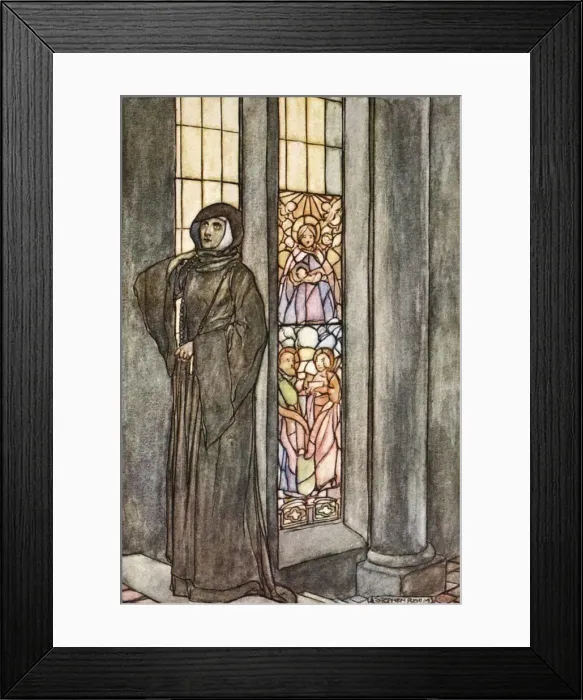 Framed Print : She heard her own name called again and again, c1910. Artist: Stephen Reid Framed Print : She heard her own name called again and again, c1910. Artist: Stephen Reid