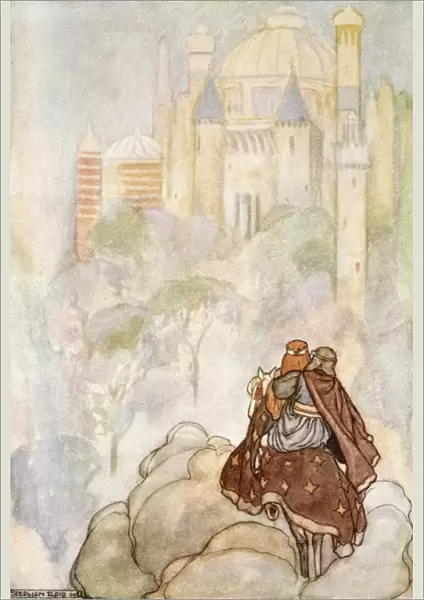 They rode up to a stately palace, c1910. Artist: Stephen Reid