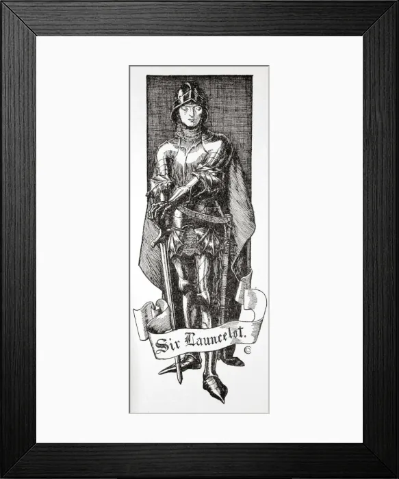 Framed Print : Sir Launcelot, 1905. Artist: Dora Curtis Framed Print : Sir Launcelot, 1905. Artist: Dora Curtis