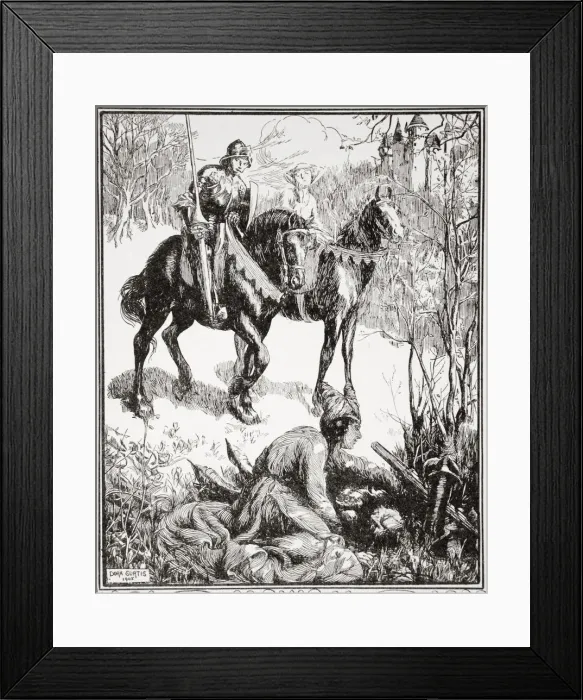 Framed Print : A lady weeping bitterly, 1905. Artist: Dora Curtis Framed Print : A lady weeping bitterly, 1905. Artist: Dora Curtis