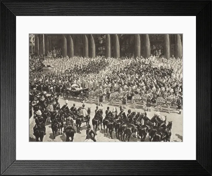 Framed Print : Queen Victorias Diamond Jubilee, London, 22 June 1897 (1901). Artist: G Amato Framed Print : Queen Victorias Diamond Jubilee, London, 22 June 1897 (1901). Artist: G Amato