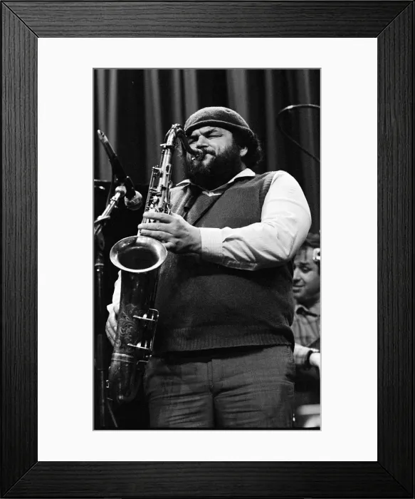 Framed Print : Sal Nistico, Shaw Theatre, London, March, 1985. Artist: Brian O Connor Framed Print : Sal Nistico, Shaw Theatre, London, March, 1985. Artist: Brian O Connor