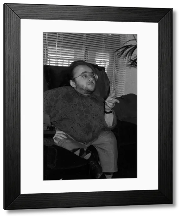 Framed Print : Michel Petrucciani, EMI, London, March, 1990. Artist: Brian O Connor Framed Print : Michel Petrucciani, EMI, London, March, 1990. Artist: Brian O Connor