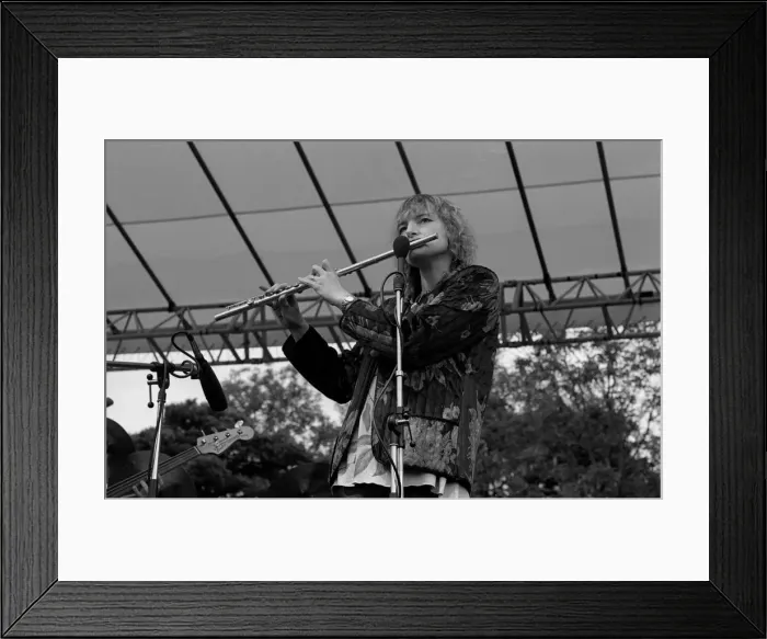 Framed Print : Barbara Thompson, Knebworth Jazz Festival, Hertfordshire, July, 1981. Artist: Brian O Connor