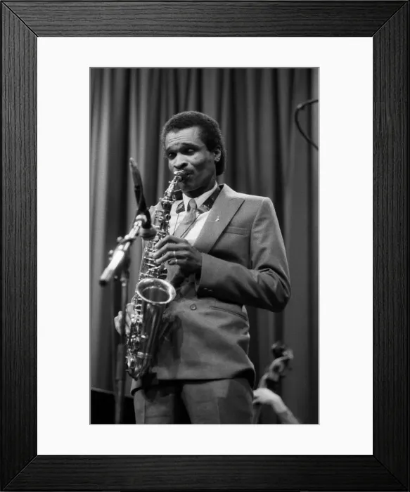 Framed Print : Bobby Watson, Shaw Theatre, London, March, 1985. Artist: Brian O Connor