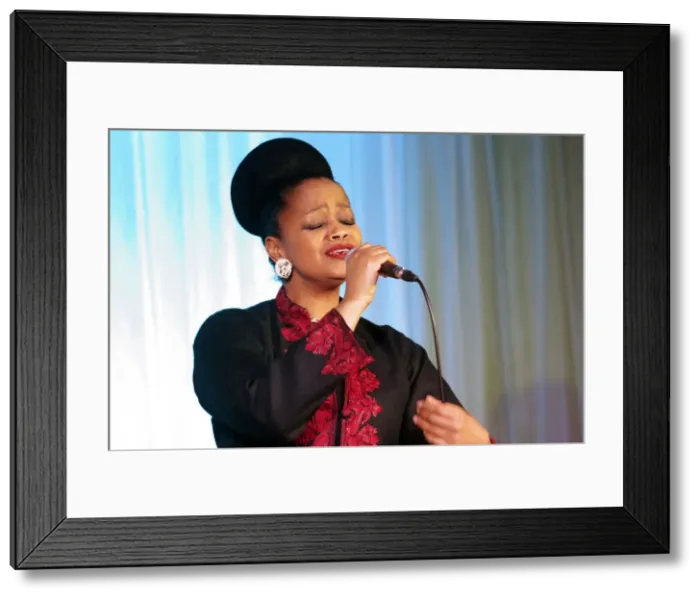 Framed Print : Vimala Rowe, Watermill Jazz Club, Dorking, Surrey, February 28, 2017. Artist: Brian O Connor Framed Print : Vimala Rowe, Watermill Jazz Club, Dorking, Surrey, February 28, 2017. Artist: Brian O Connor