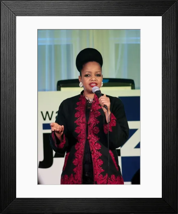 Framed Print : Vimala Rowe, Watermill Jazz Club, Dorking, Surrey, February 28, 2017. Artist: Brian O Connor Framed Print : Vimala Rowe, Watermill Jazz Club, Dorking, Surrey, February 28, 2017. Artist: Brian O Connor