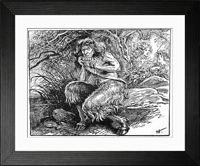 Framed Print : Pan, from The Book of Myths by Amy Cruse, 1925 Framed Print : Pan, from The Book of Myths by Amy Cruse, 1925