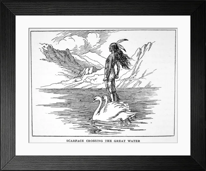 Framed Print : Scarface Crossing the Great Water, 1925 Framed Print : Scarface Crossing the Great Water, 1925
