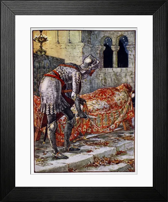 Framed Print : Sir Lancelot in the Chapel Perilous, 1911 Framed Print : Sir Lancelot in the Chapel Perilous, 1911