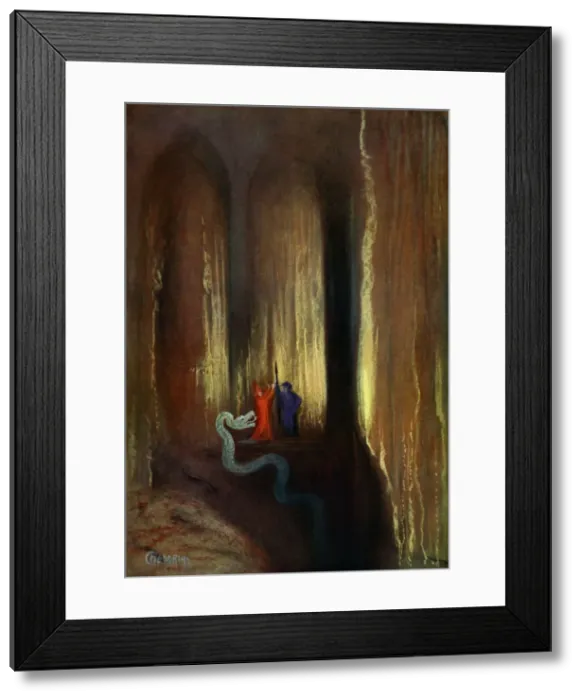 Framed Print : Dark Cavern, 1906 Framed Print : Dark Cavern, 1906