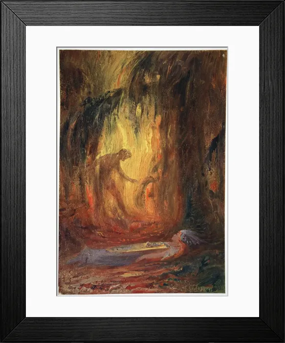 Framed Print : Awakening of Brunnhilde, 1906 Framed Print : Awakening of Brunnhilde, 1906