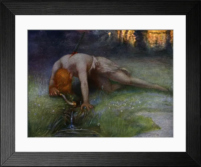 Framed Print : The Death of Siegfried, 1906 Framed Print : The Death of Siegfried, 1906