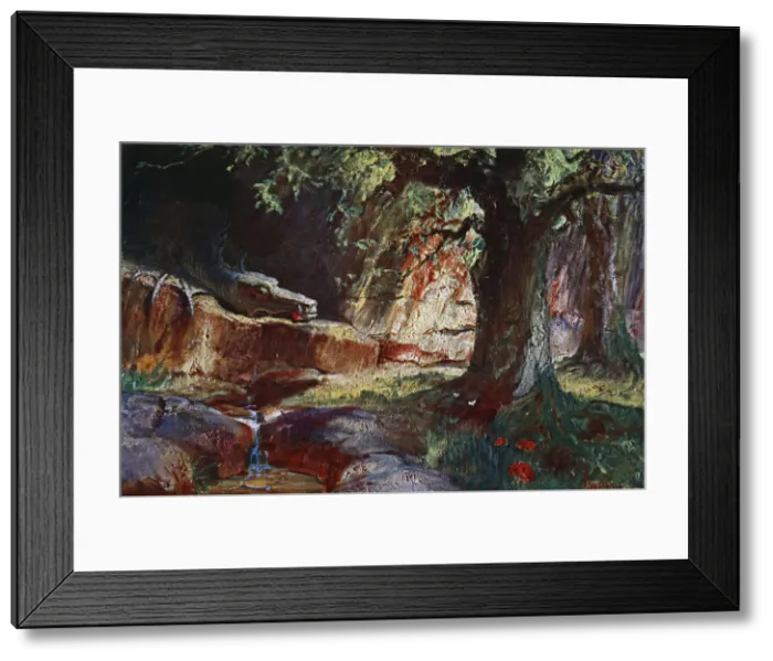 Framed Print : Fafner in his Cave, 1906 Framed Print : Fafner in his Cave, 1906
