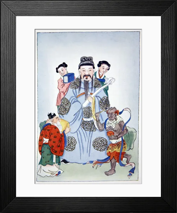 Framed Print : Wen Ch ang, K eui-Hsing and Chu I, 1922 Framed Print : Wen Ch ang, K eui-Hsing and Chu I, 1922