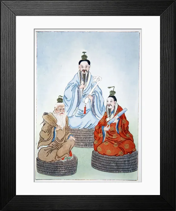Framed Print : The Taoist Triad, 1922 Framed Print : The Taoist Triad, 1922