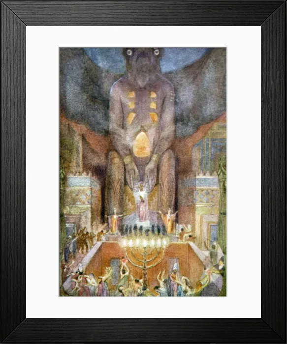Framed Print : Sacrificing to Bel, 1916. Artist: Evelyn Paul Framed Print : Sacrificing to Bel, 1916. Artist: Evelyn Paul