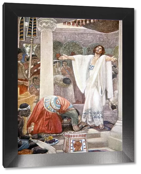 Daniel interprets the dream of Nebuchadnezzar, 1916. Artist: Evelyn Paul