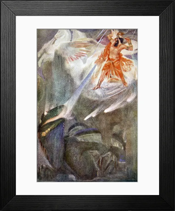 Framed Print : Mighty was he to look upon, 1916. Artist: Evelyn Paul Framed Print : Mighty was he to look upon, 1916. Artist: Evelyn Paul