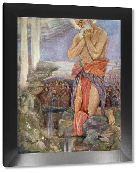 Elijah prevailing over the Priests of Baal, 1916. Artist: Evelyn Paul