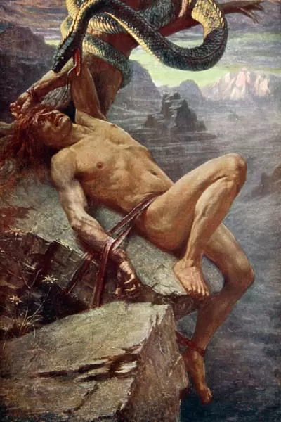 Punishment of Loke, 1890. Artist: James Doyle Penrose