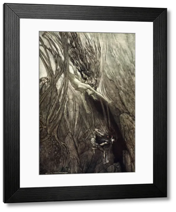 Framed Print : Seize the despoiler! Rescue the gold! Help us! Help us! Woe! Woe!, 1910. Artist Framed Print : Seize the despoiler! Rescue the gold! Help us! Help us! Woe! Woe!, 1910. Artist
