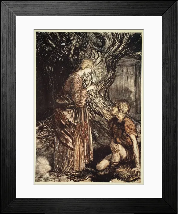 Framed Print : This healing and honeyed draught of Mead deign to accept from me, 1910. Artist Framed Print : This healing and honeyed draught of Mead deign to accept from me, 1910. Artist