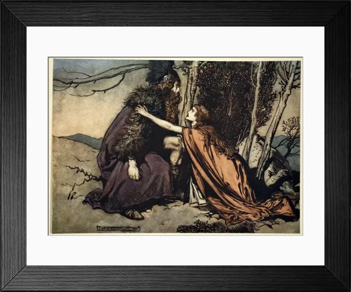 Framed Print : Father! Father! Tell me what ails thee? With dismay thou art filling thy child!, 1910 Framed Print : Father! Father! Tell me what ails thee? With dismay thou art filling thy child!, 1910