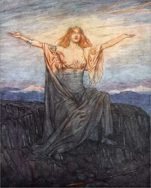 Sun, I hail thee! Hail, O light! Hail, O glorious day!, 1924. Artist: Arthur Rackham