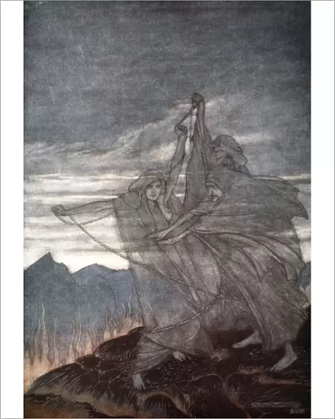 The Norns vanish, 1924. Artist: Arthur Rackham