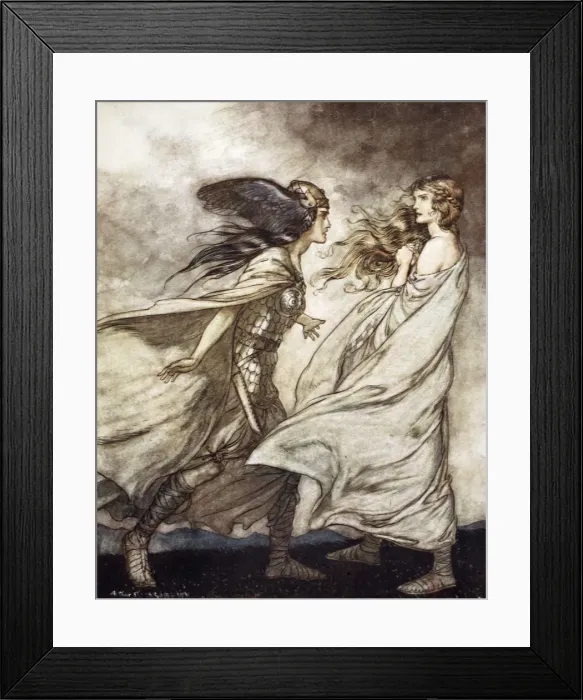 Framed Print : The ring upon thy hand - ah be implored! For Wotan fling it away!, 1924. Artist