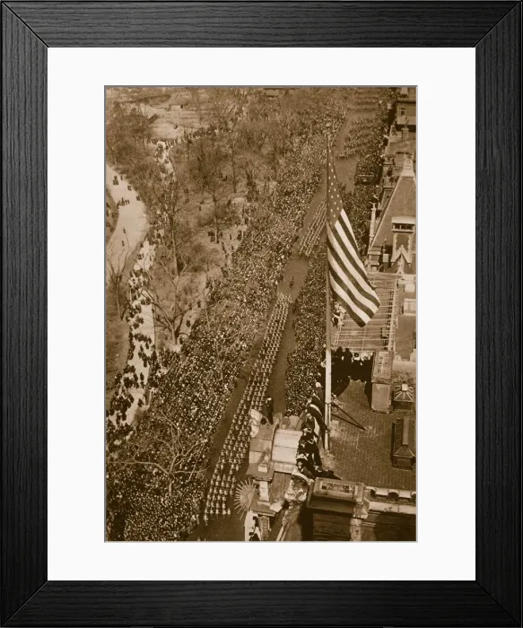 Framed Print : Triumphal march of the 27th Division, U. S. Army, in New York, March 25th, 1919 Framed Print : Triumphal march of the 27th Division, U. S. Army, in New York, March 25th, 1919