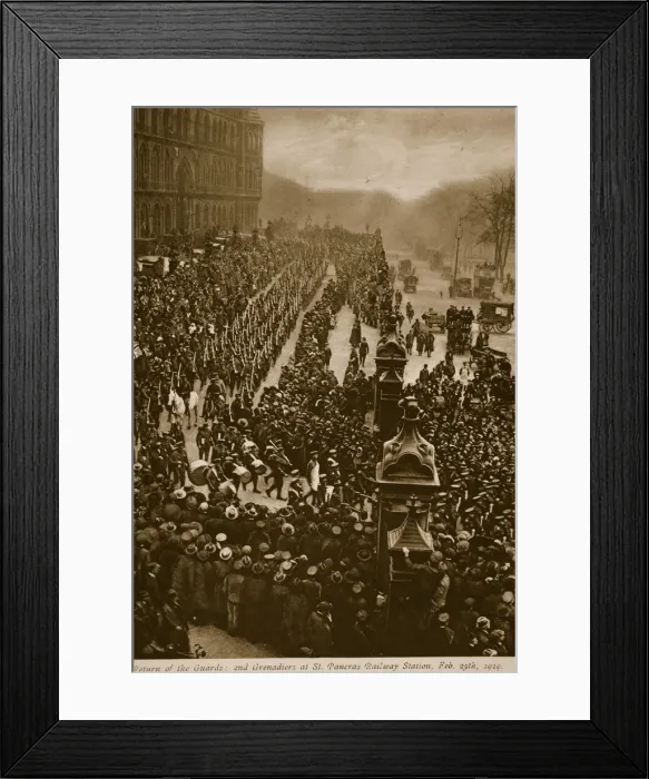 Framed Print : Return of the Guards, 1919 Framed Print : Return of the Guards, 1919